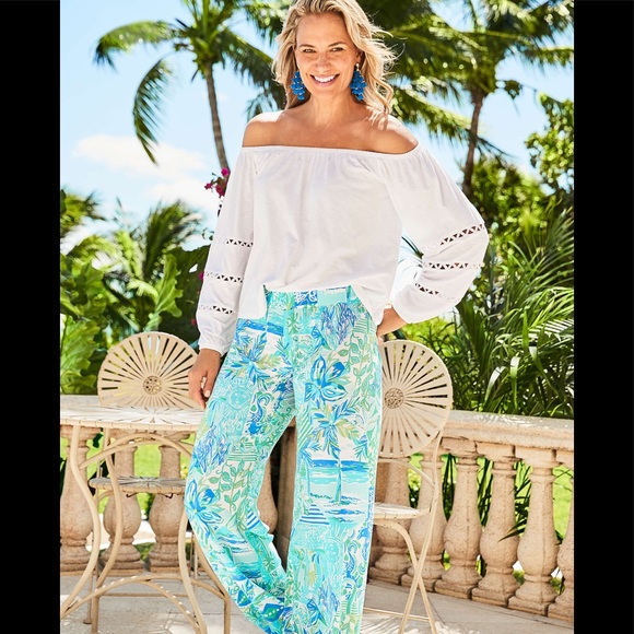 Lilly Pulitzer Bal Harbour Palazzo Pants NWOT - Picture 5 of 11